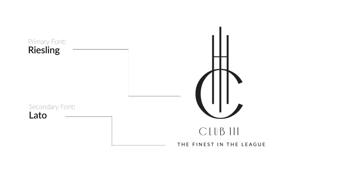 Club 111 Identity visual 4