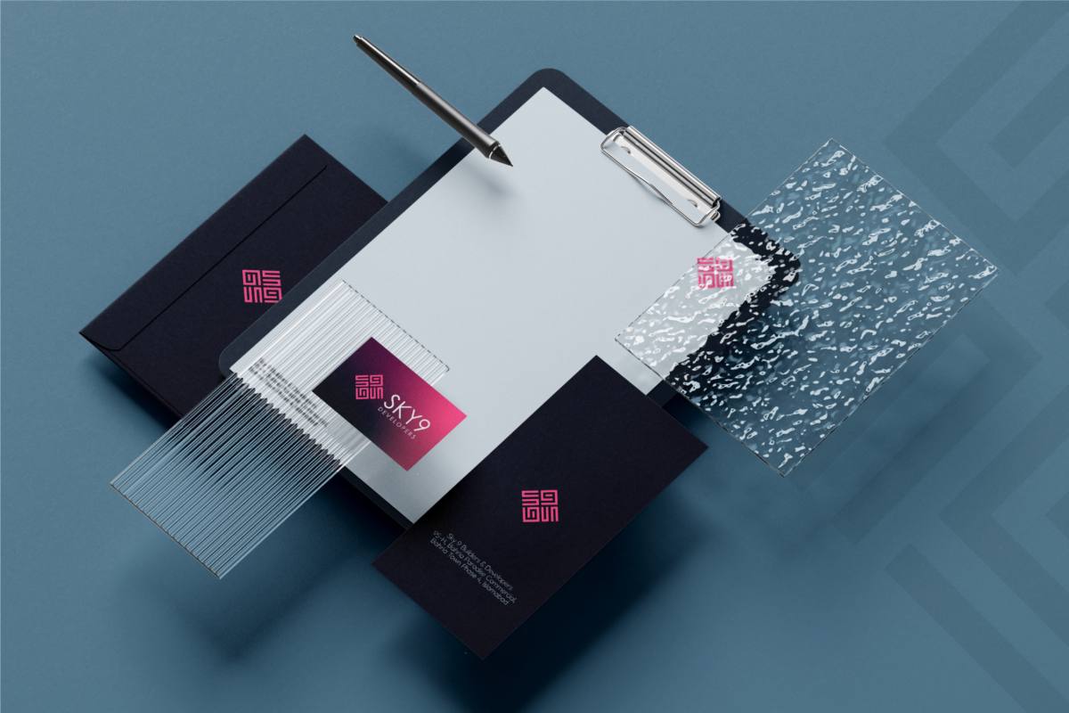 Sky 9 Brand Identity visual 6