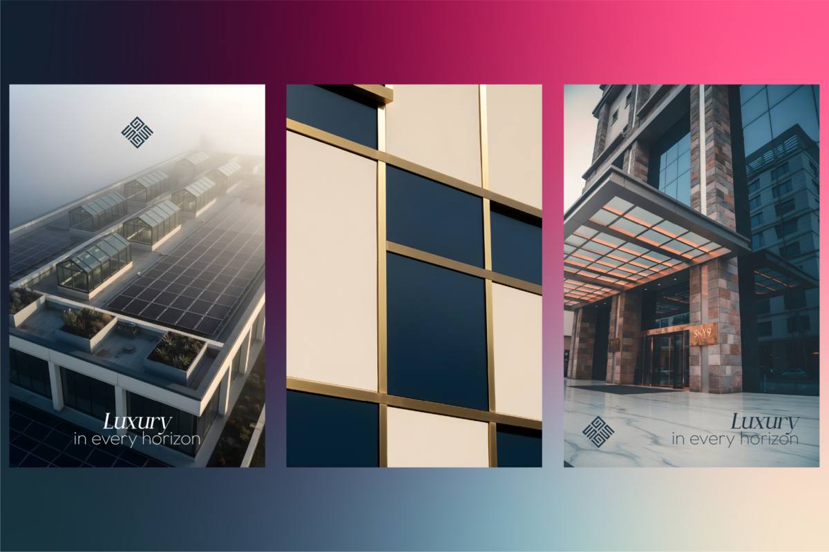 Sky 9 Brand Identity visual 11