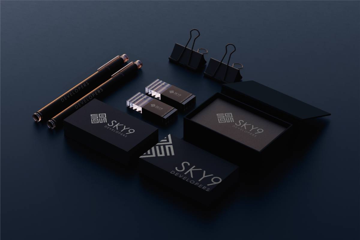 Sky 9 Brand Identity visual 13
