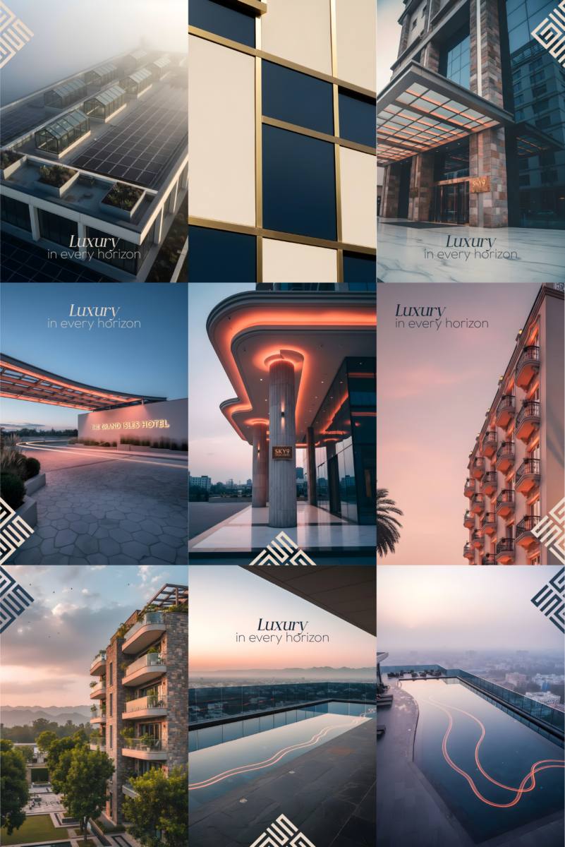 Sky 9 Brand Identity visual 15
